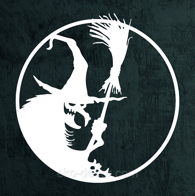 Декоративное настенное Панно «Ведьма», Декор на стену 90*86 см, Белый Киев - изображение 8