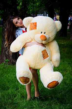 М'яка  іграшка подарунок на 8 березня плюшевий ведмедик Потап 150 см Кремовий Тернопіль