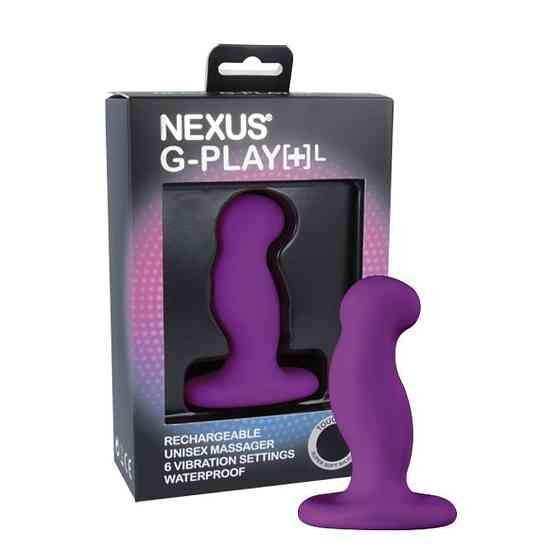 Вибромассажер простаты Nexus G-Play Plus L Purple, макс диаметр 3,5см, перезаряжаемый Sex Aura Киев