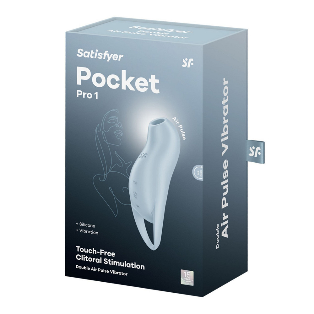 Вакуумний стимулятор - Satisfyer Pocket Pro 1 Blue Sex Aura Київ - фото 2