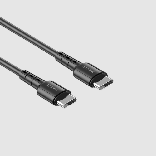 Кабель USB PD Type-C/Type-C Havit HV-CB6235 3,0A 60W 1м чорний Житомир