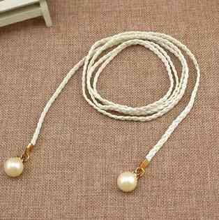 Пояс білий плетіння жіночий Київ