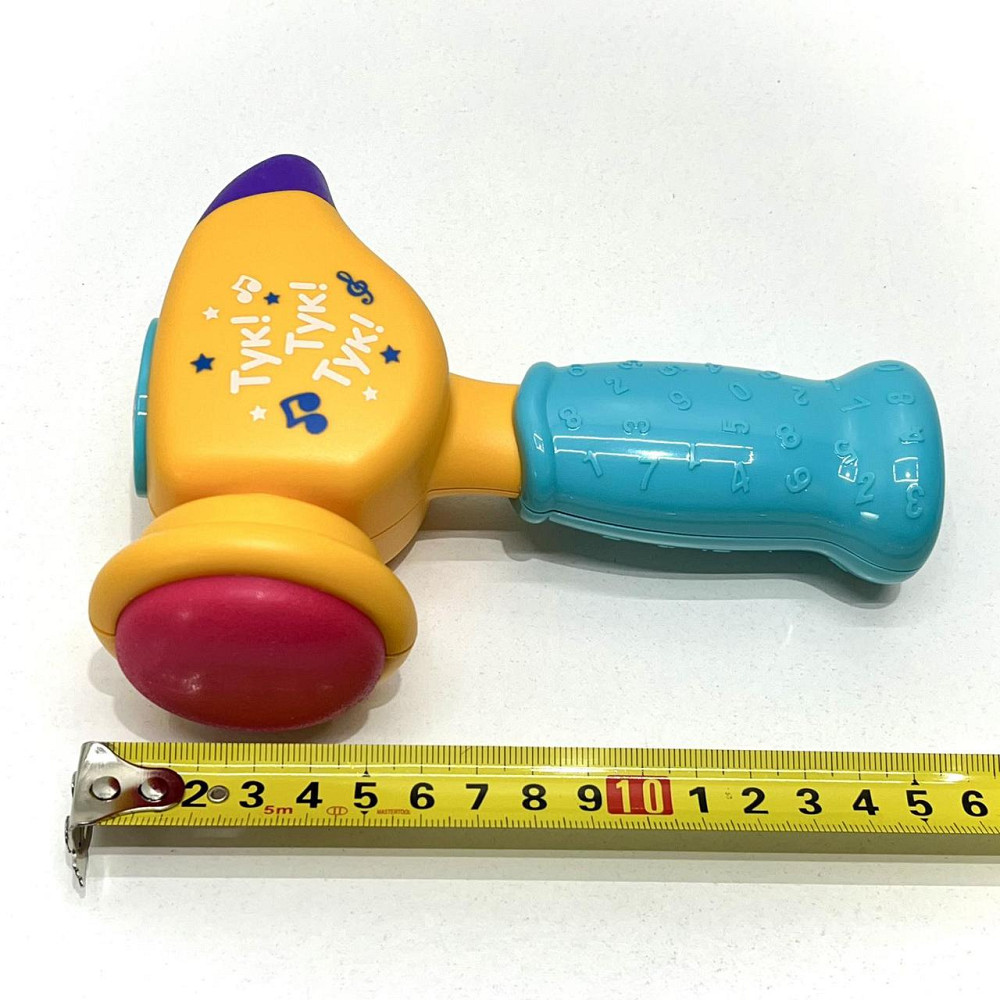 Молоточок розвиваючий Limo Toy музичний українське озвучення Жовтий (FT 0031) Чернігів - фото 5