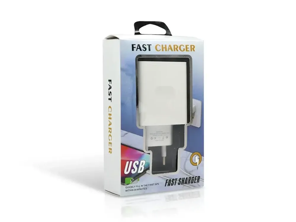 Зарядний пристрій 33-2 220В USBx1 2,4А QC3.0 – швидка та надійна зарядка для смартфонів, планшетів і гаджетів Одеса - фото 2