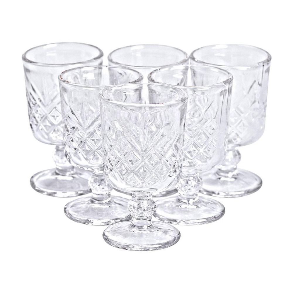 Набор стеклянных рюмок на ножке 6 шт для водки Киев - изображение 2