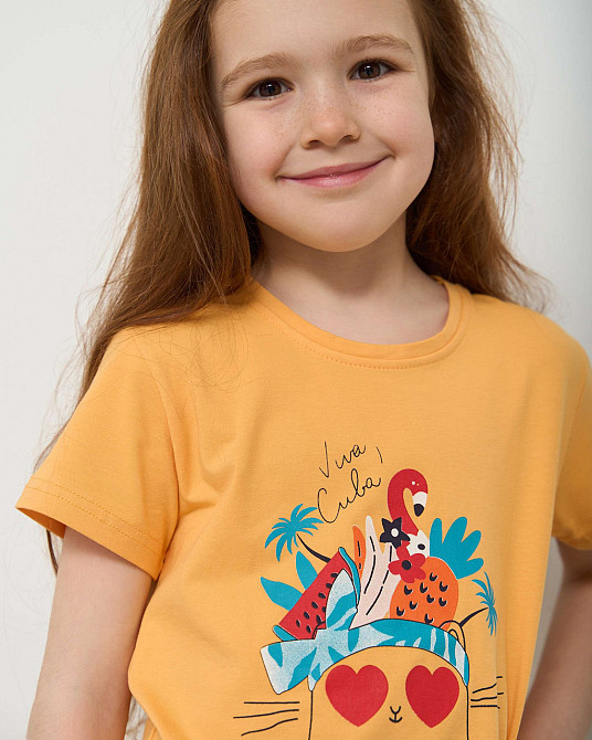 Піжама дитяча Комплект із шортики на дівчинку — літній принт Nicoletta 85387 3-4 Київ - фото 6