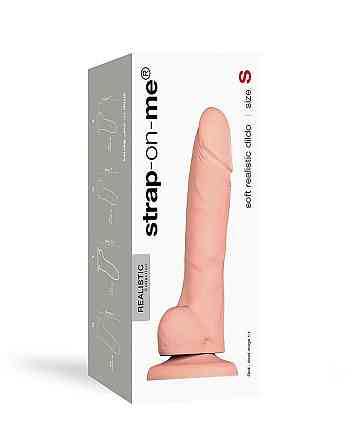Реалистичный фаллоимитатор Strap-On-Me SOFT REALISTIC DILDO Vanilla - Size S Sex Aura Киев