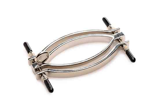 Затискач для статевих губ Master Series: Pussy Tugger Adjustable Vagina Clamp with Chain Sex Aura Київ