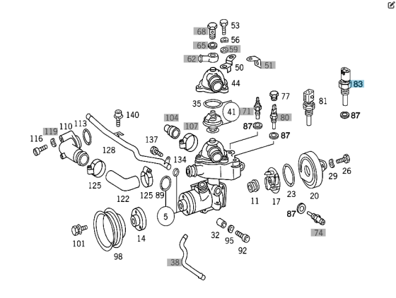 Mercedes-Benz  A0005426218 Датчик температури палива Одеса