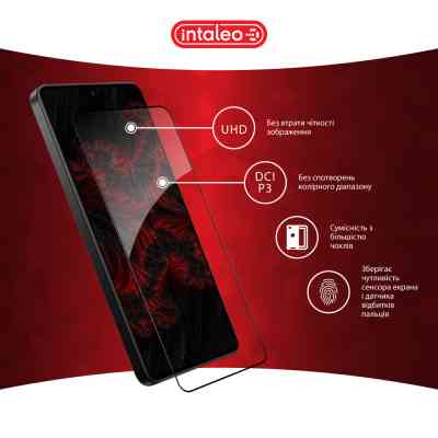 Стекло защитное Intaleo Full Glue Xiaomi Poco X7 Pro Black (1283126607882) Винница