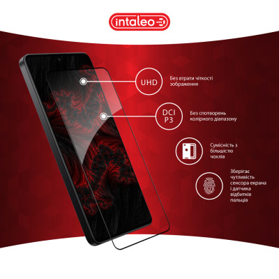 Стекло защитное Intaleo Full Glue Xiaomi Poco X7 Pro Black (1283126607882) Винница - изображение 4