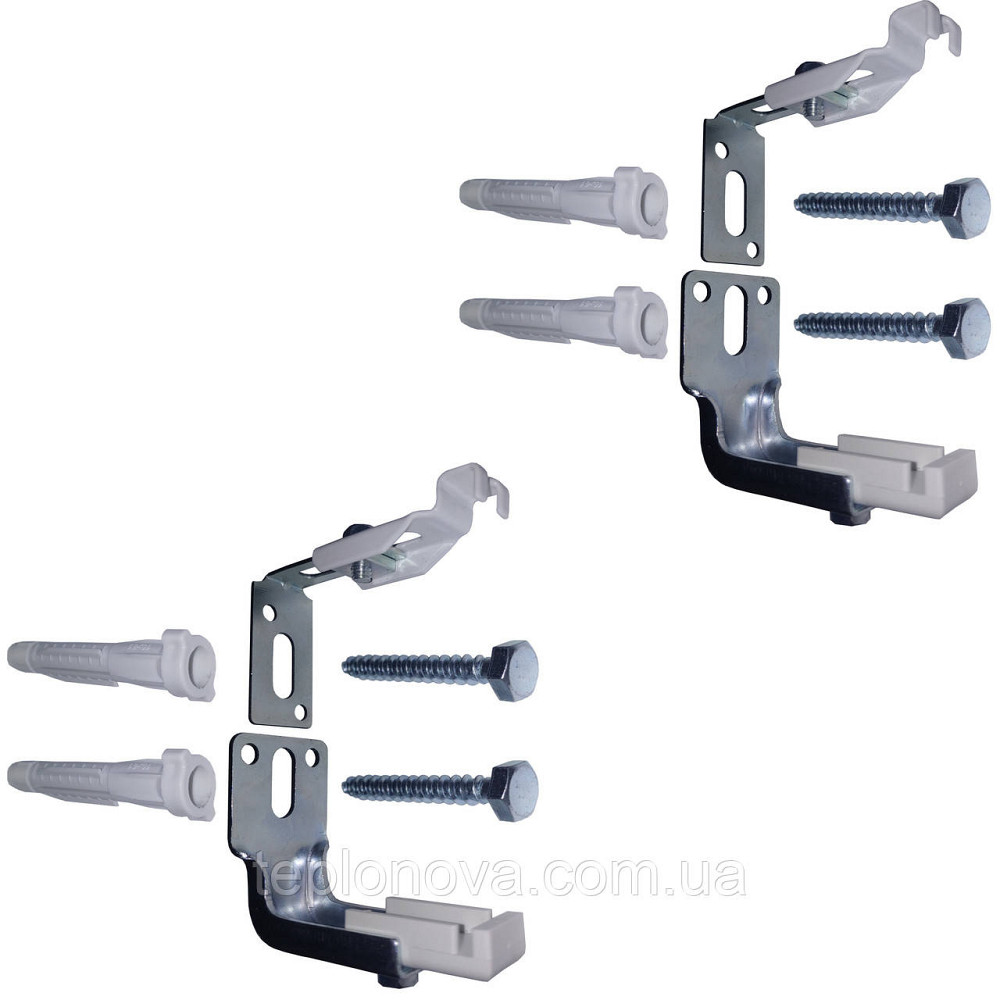 Универсальный комплект C-кронштейнов торцевого крепления панельного радиатора NS-1018 CRISTAL (2 шт) Черновцы - изображение 3