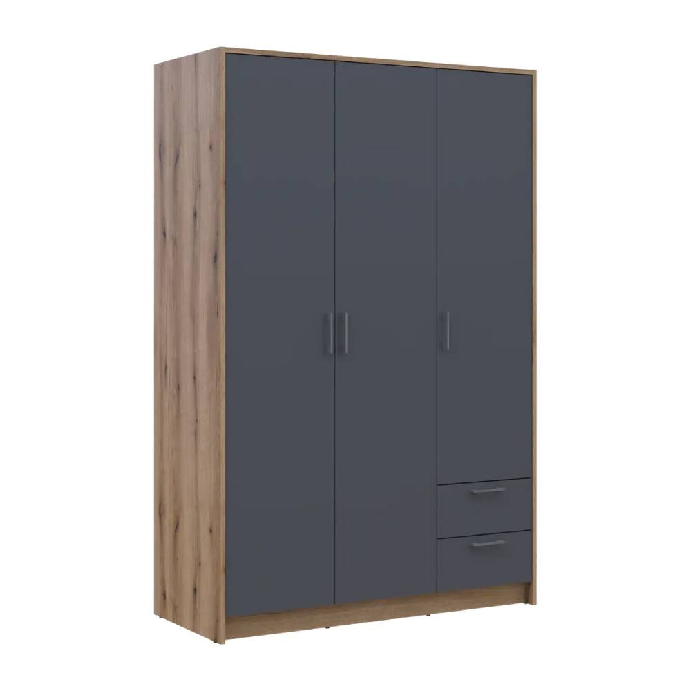 Шкаф для одежды Doros Ронди с антресолью Дуб Артизан/Графит 3ДСП 121х52х236 DRS-011664 (80737818) Львов - изображение 6