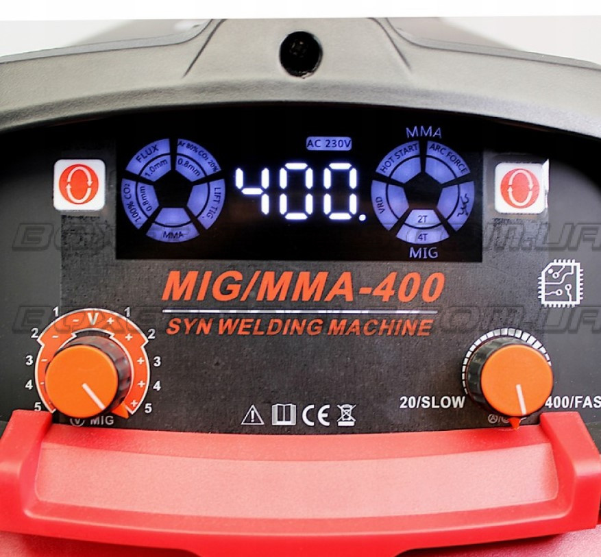 Полуавтомат сварочный SR-2006 MIG/MMA 400А IGBT, TIG Lift, LCD дисплей, комплект кабелей Одесса - изображение 6