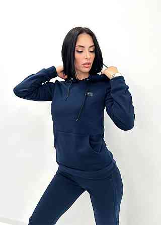 Теплий спортивний костюм "Whisper" оптом  Норма 46-48, Темно-синій Київ