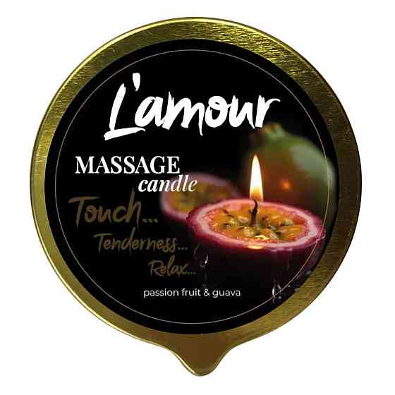 Массажная свеча L'amour Passionfruit & Guava, золотая, 70 мл Sex Aura Киев
