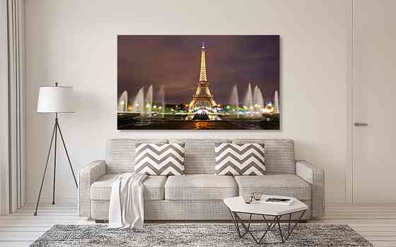 Картина холст в гостиную / спальню  Париж    MLP_113 50x100 см Киев