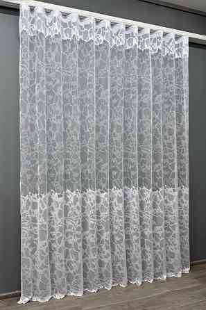 Тюль VR-Textil 1528т Премиум Жаккард Белый 300х270 см (42-0349) Киев