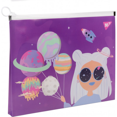 Папка на блискавці Yes А4 Space Girl (492028) Вінниця - фото 1