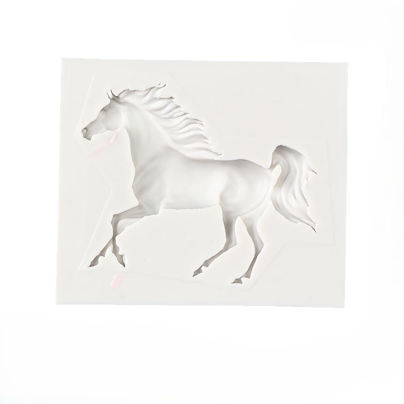 Молд силиконовый Лошадь 75 на 65 мм серый Киев - изображение 7