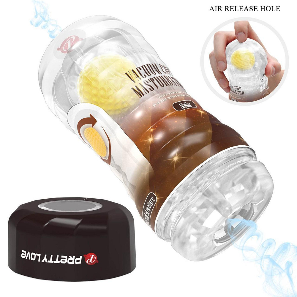 Прозрачный мастурбатор вагина PRETTY LOVE VACUUM CUP MASTURBATOR Stellar ABS TPR Sex Aura Киев - изображение 3