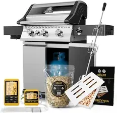 Гриль Zestaw Do Wędzenia Grill Gazowy Ogrodowy Koler Krone Compact Pro Silver Rozszerzony Київ