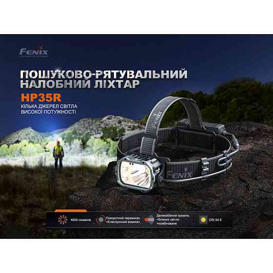 Ліхтар налобний Fenix HP35R Київ