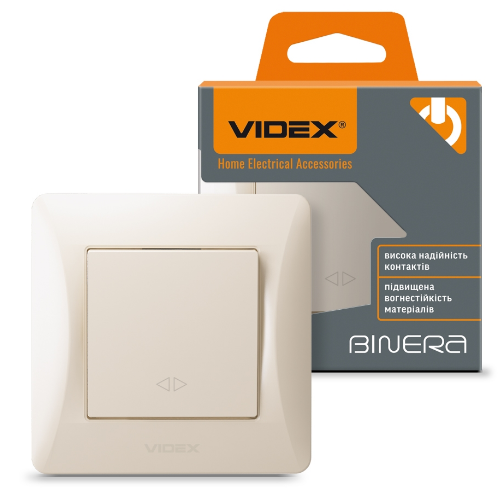 BINERA крем Вимикач внутрішній проміжний 1кл Videx Житомир - изображение 1