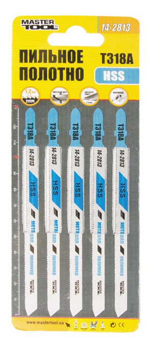 MASTERTOOL Полотно пильне для лобзика MASTERTOOL T318A 5 шт метал чистий прямий різ 21TPI/132 м Коломыя - изображение 4