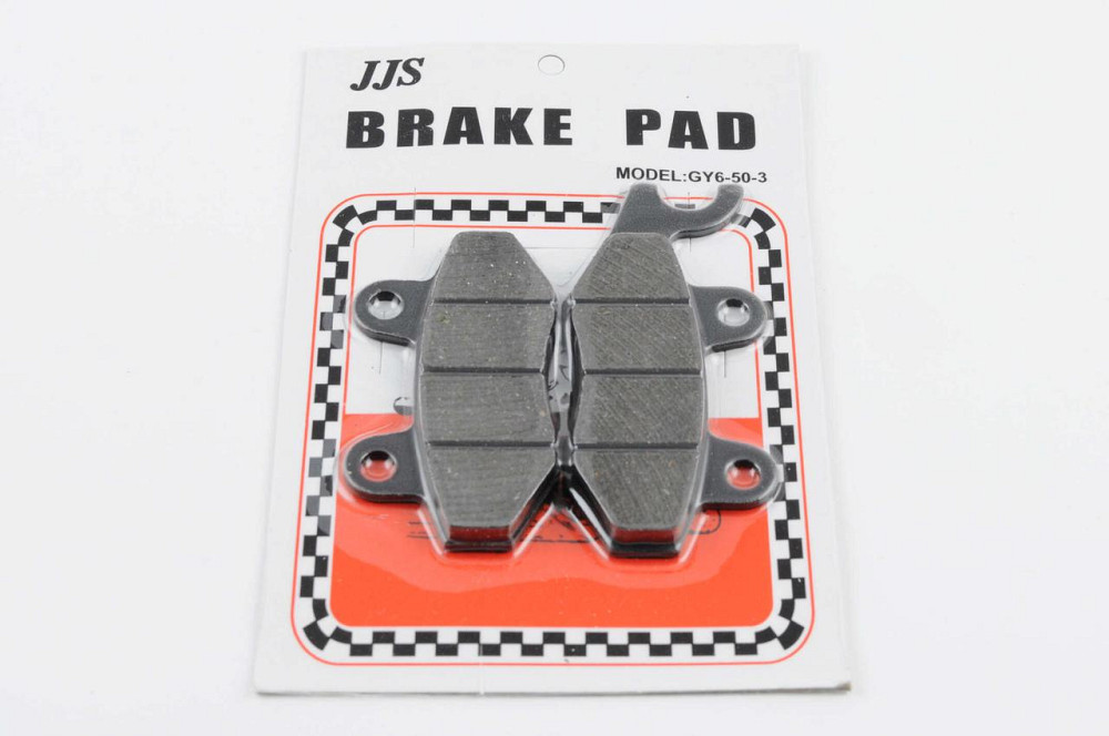 Колодки тормозные (диск) скутер 4 Т китай 50-150 (Рейс /скутер Шторм, ухо в лево, черные) J Мукачево - изображение 1