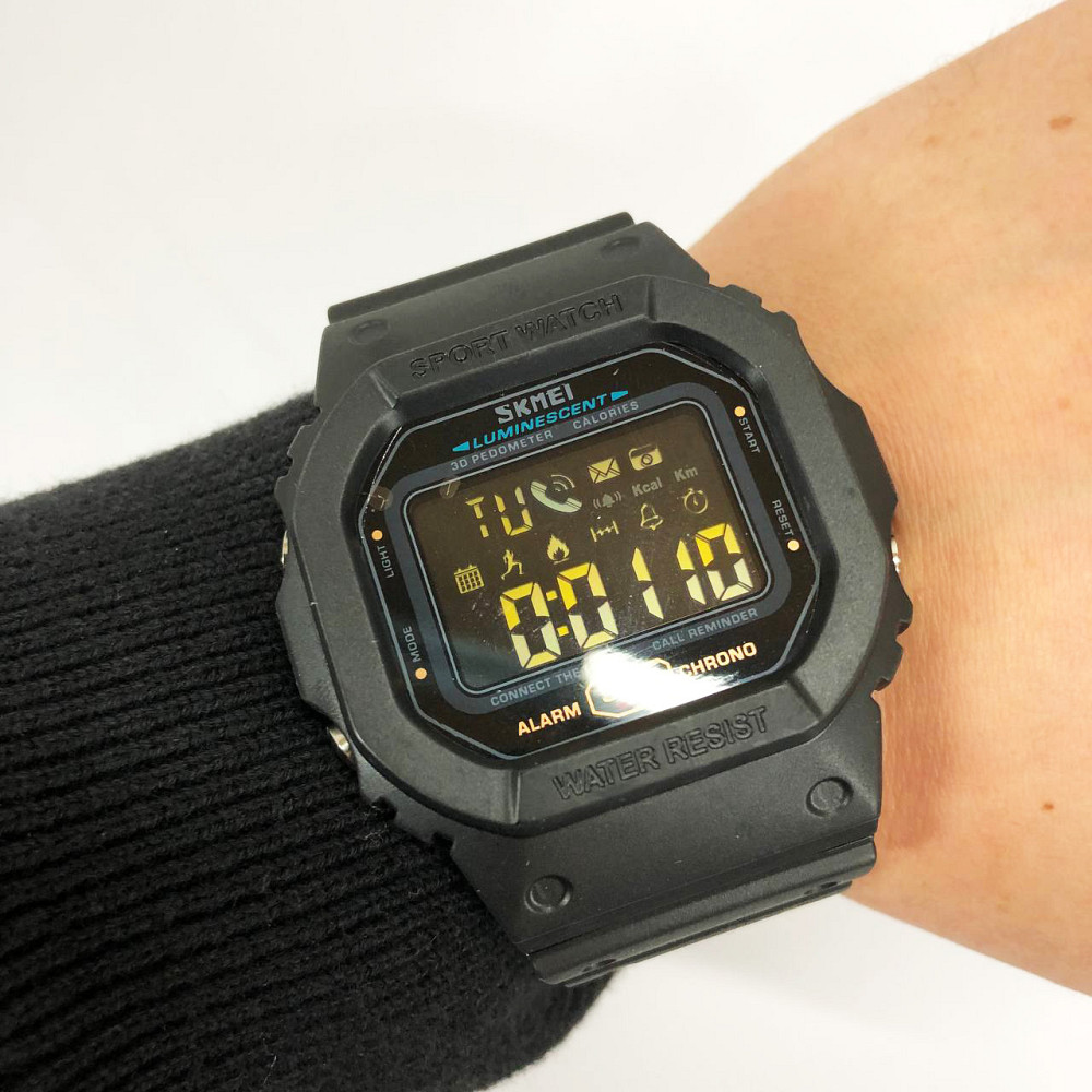 Водонепроникні годинники 50 м SKMEI 1629BK, Армійські годинники протиударні армійські скмей LE-37 Львів - фото 4