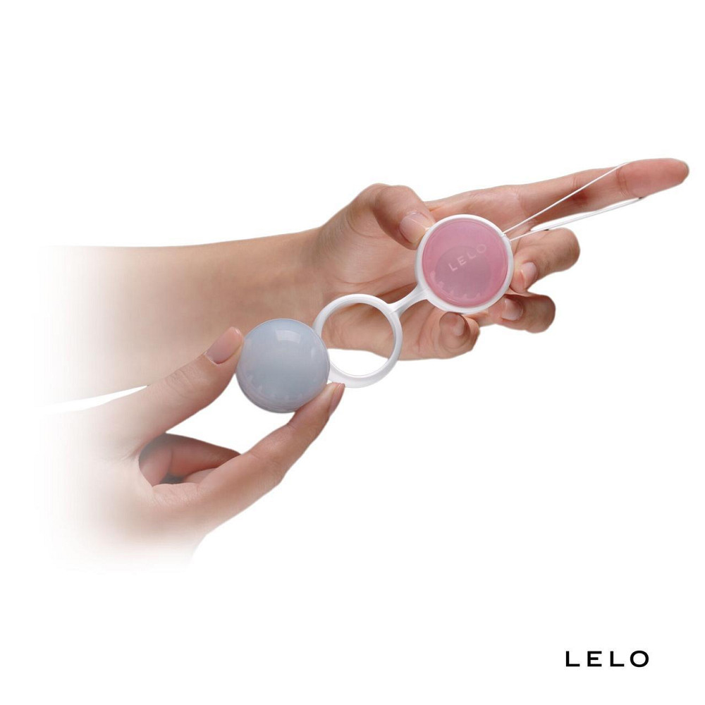 Набір вагінальних кульок LELO Beads Mini, діаметр 2,9 см, змінне навантаження, 2х28 та 2х37 г Sex Aura Київ - фото 2