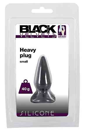 Анальная пробка - Black Velvets Heavy Plug Small Sex Aura Киев
