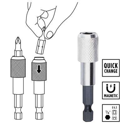 Набор бит Einhell 42шт, HEX, PH, PZ, Torx, 50мм, кейс (118953) Винница - изображение 5