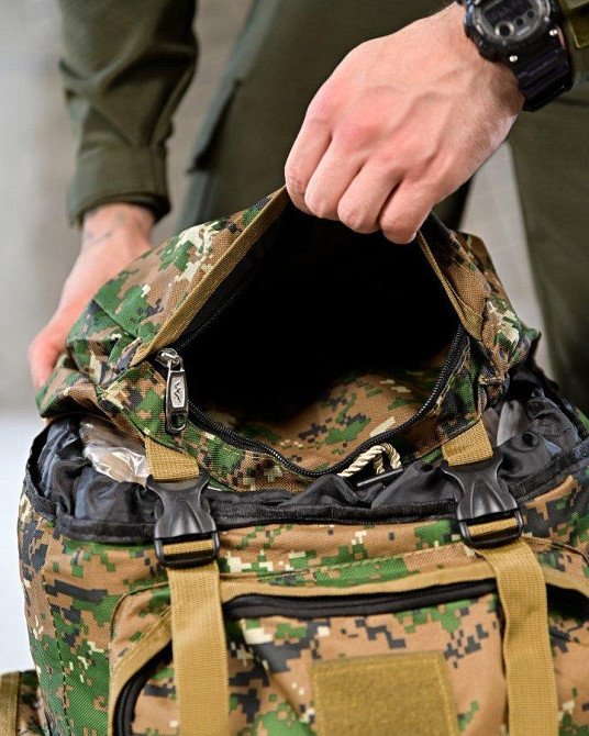 Рюкзак тактичний 50 л Darvall pixel green ПП4629 Одеса - фото 6