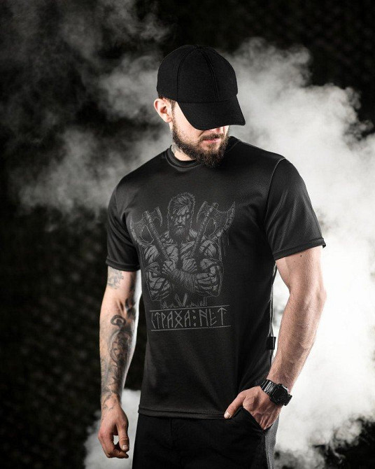 Тактическая футболка   Oblivion black Страха нет ДЛ6588 Одесса - изображение 2