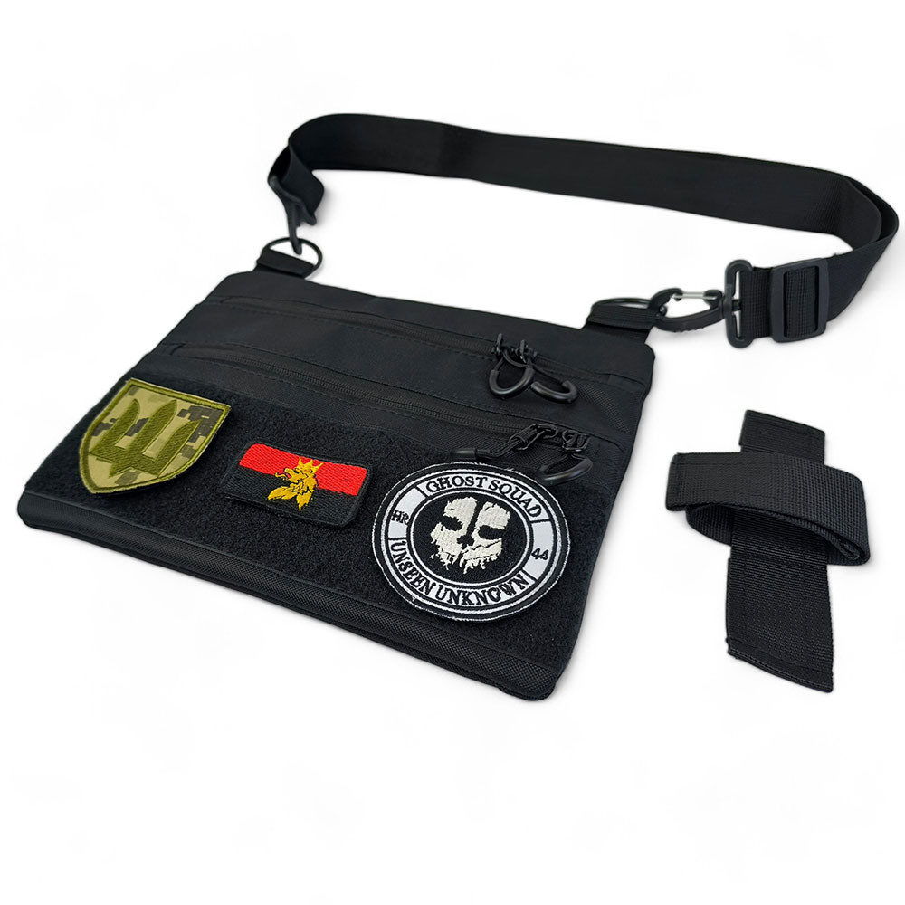 Мужская сумка рюкзак слинг, Сумка через плечо военная, Сумка кобура наплечная Мужская кросс-боди QJ-44 Львов - изображение 2