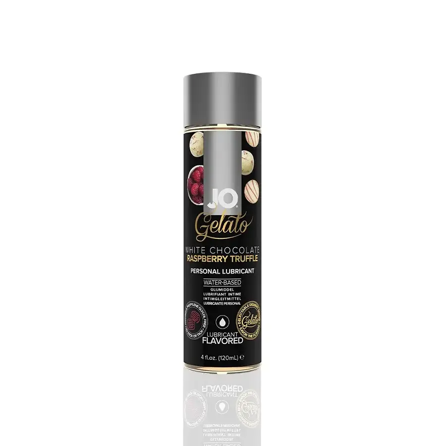 Змазка на водній основі System JO GELATO White Chocolate Raspberry (120 мл) без цукру та парабенів Львів - фото 1