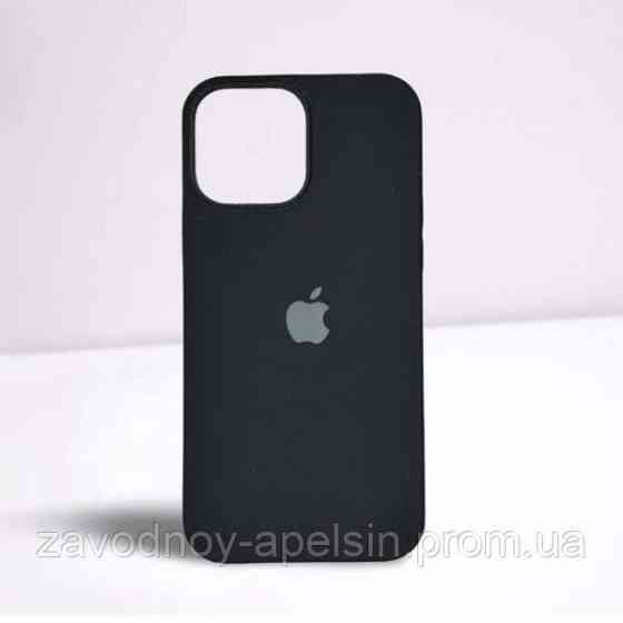 Iphone 13 Pro Max Чохол мікрофібра Silicone Case (чорний) Одеса