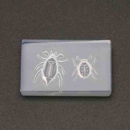 Молд силиконовый Жуки 48 на 27 мм прозрачный Киев