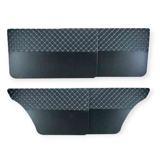 Карта дверей 2101-2107 ромбік чорна, сіра нитка Мукачево