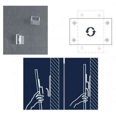 Офисная доска Magnetoplan стеклянная магнитно-маркерная 1200x900 красная Glassboard-Red (13404006) Винница