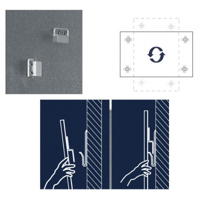 Офісна дошка Magnetoplan скляна магнітно-маркерна 1200x900 червона Glassboard-Red (13404006) Вінниця - фото 4