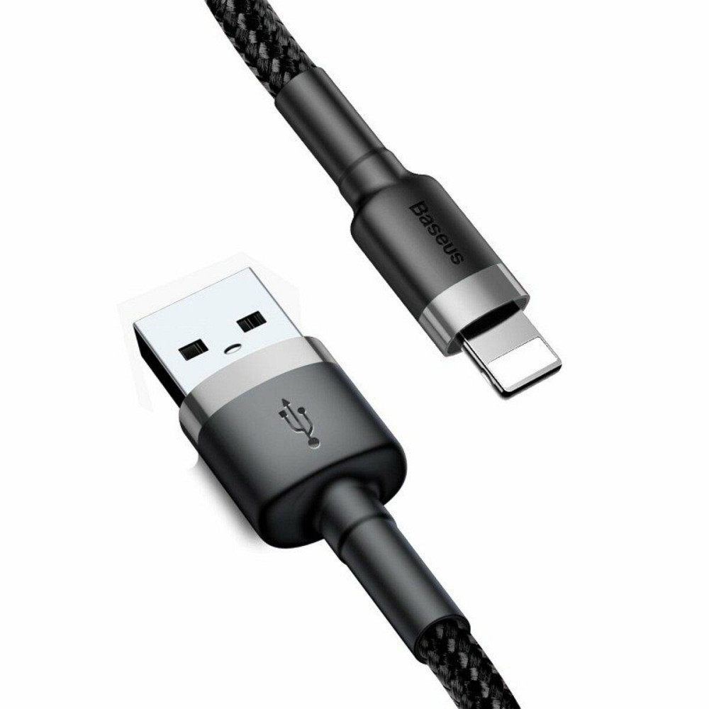 Кабель Baseus Cafule Cable USB - Lightning 1.5A 2m, цвет серо-черный CALKLF-CG1 Одесса - изображение 2