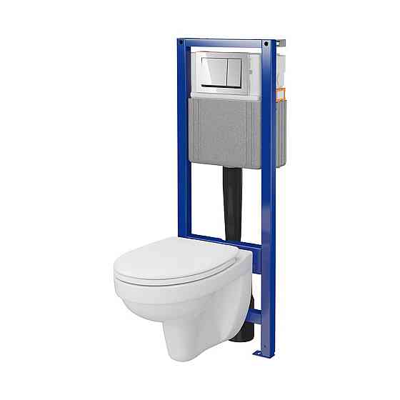 КОМПЛЕКТ С44: ИНСТ СИС-МА SYSTEM 40 MEХАН+ CERSANIA 414 з дюр сид LIFT+ кнопка смыва ENTER II хром (000031134) Киев