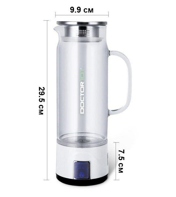 Кувшин генератор водородной воды Doctor 101 Lama из боросиликатного стекла на 1 л Днепр - изображение 10