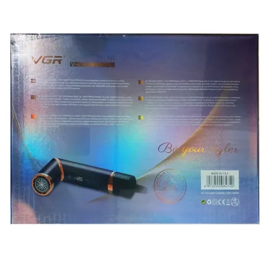 Erston синий Фен стайлер VGR V 474 4 в 1 фен для волос 4 насадки 1400 Вт быстрая сушка укладка Коломыя