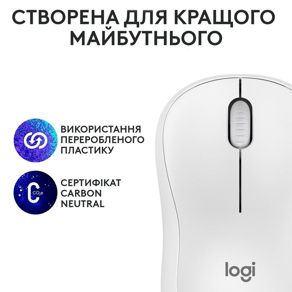 Миша бездротова Logitech M240 Silent Off White (910-007120) Білий Харків - фото 4