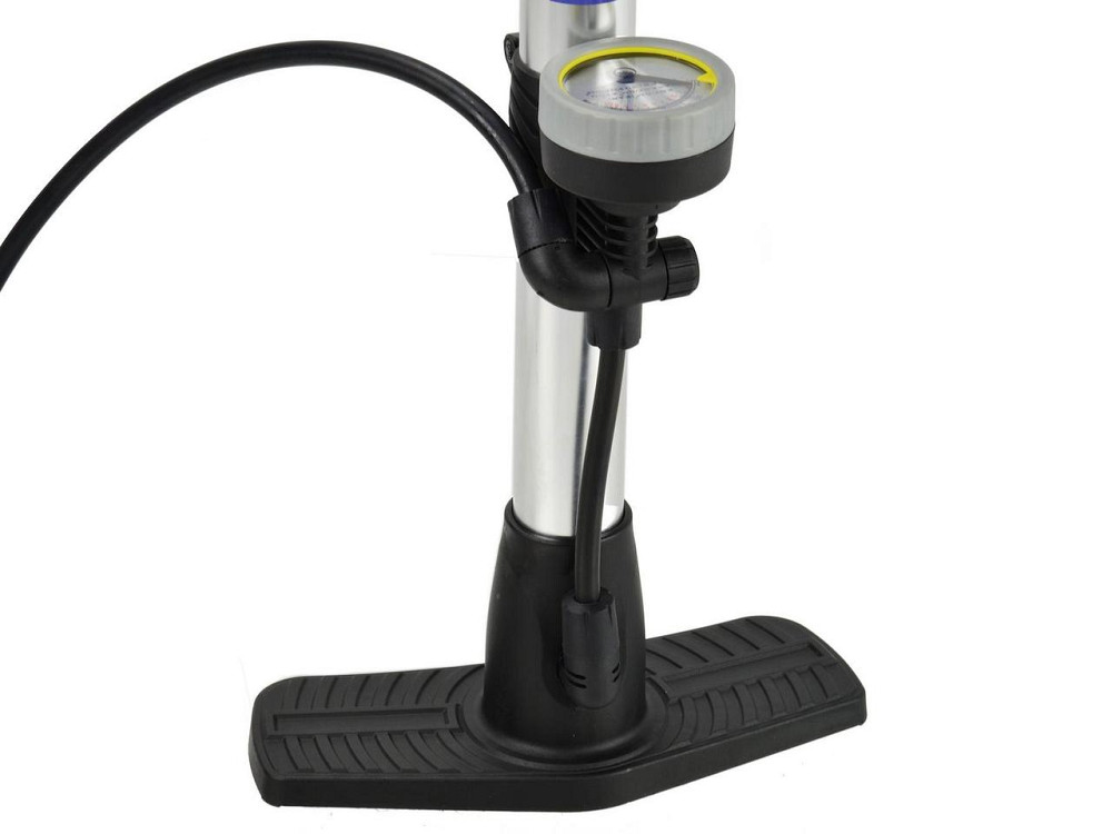 Насос ручний велосипеда "GeKo" profi з манометром 38х530 мм алюмінієвий корпус Київ - фото 3