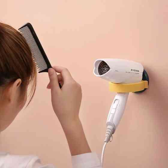 Тримач для фену в ванну кімнату WW00719 (Жовтий) Вінниця